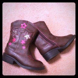 Baby girls- size 7 -cowgirl boots